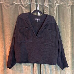 Wool Blend Pullover with Pockets